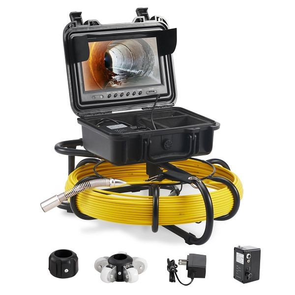 VEVOR Sewer Pipe Inspection Camera 9-inch 720p Screen Pipe Camera 164 ft, JLKXSGDNKJ950DXC6V1