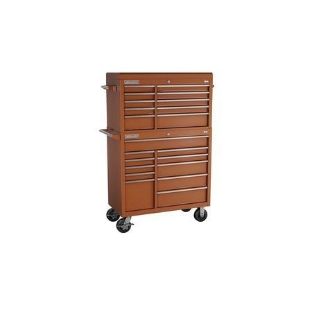 Champion Tool Storage FMPro 41"Wide, 20"Deep, 3600 lb, 21 Drawers Top Chest/Cabinet, Casters - Red, FMP4121RC-RD