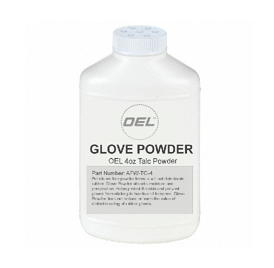 OEL 4 oz of Talc Powder in Squeeze Bottle, AFW-TC-4