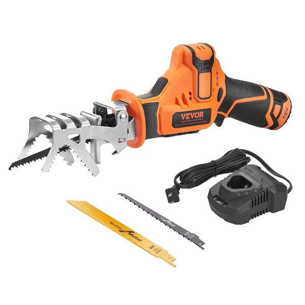 VEVOR Cordless Reciprocating Saw, 0-2700RPM Variable Speed, WFJDSYS2AH12VMCCWV1