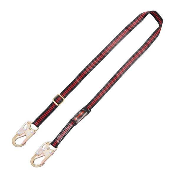 KStrong 4.5 - 6 ft. Adjustable Work Positioning Lanyard with Forged Snap Hook at both ends (ANSI), UFL205215