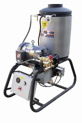 Cam Spray Stationary LP Gas Fired Electric Powered 4 gpm, 2000 psi Hot Water Pressure Washer, 2000STLEF
