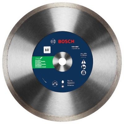Bosch 10 Inches Rapido™ Premium Continuous Rim Diamond Blade for Porcelain Tile, 2610044209