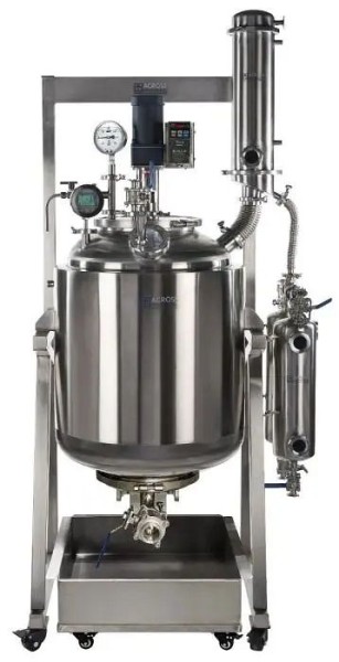 Across International Ai Dual-Jacketed 200L 316L-Grade Stainless Steel Filter Reactor, SR200f