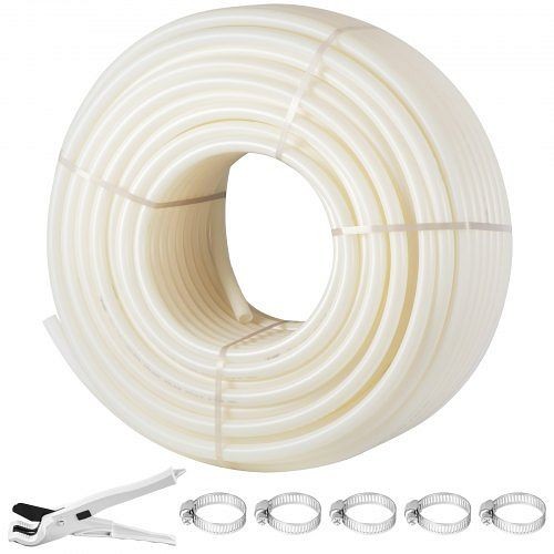 VEVOR PEX Tubing PEX-B Pipe 1"-500' Coil Certified Non-Barrier Htg/Plbg/Portable Water, White, GHLYCBGYYPJTCFWGBV0
