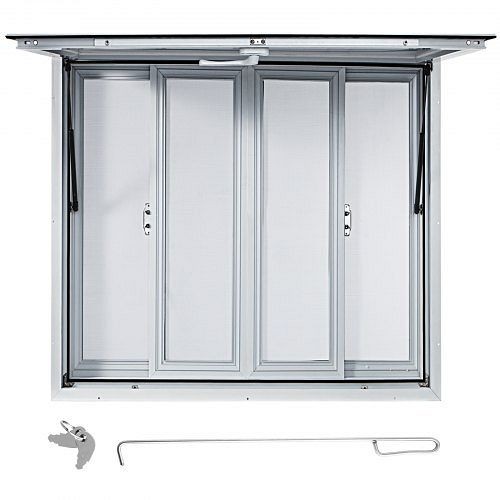 VEVOR Concession Stand Serving Window Food Truck Service Awning 36x36in, SCFWCKYCB3636D0ENV0