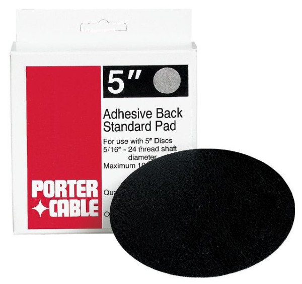 PORTER CABLE 5" Standard Adhesive-Back Pad, 13700