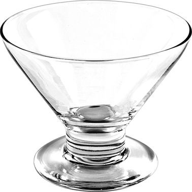 International Tableware Dessert Glass (7.5oz), Clear, 3-1/4" x 4-1/4" x 4-1/4" x 2-7/8" 7.5oz, Quantity: 24 pieces, 512