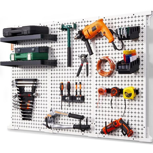 VEVOR Pegboard Wall Organizer Tool Storage Kit, 48" x 32", 37 Pieces, GJ16X32INCH3898F9V0