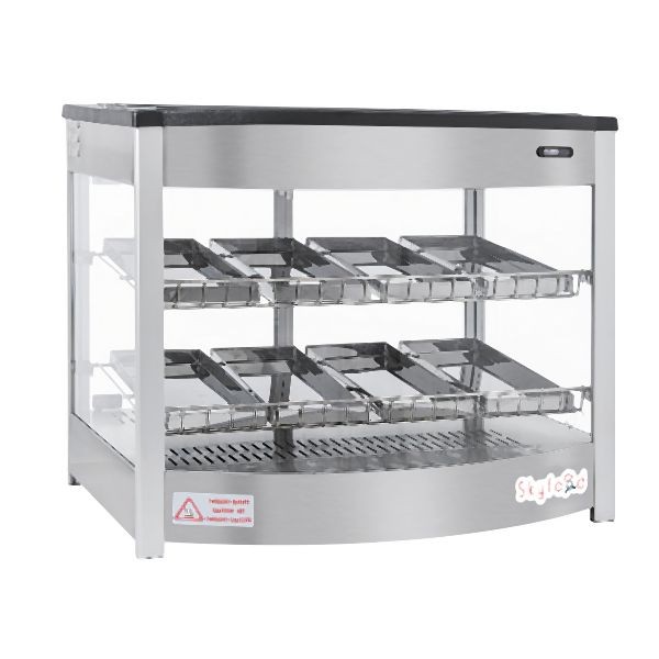 Skyfood Display Case, Heated Deli, Countertop, 25-5/8"W, 8 pans, FWD2S8P