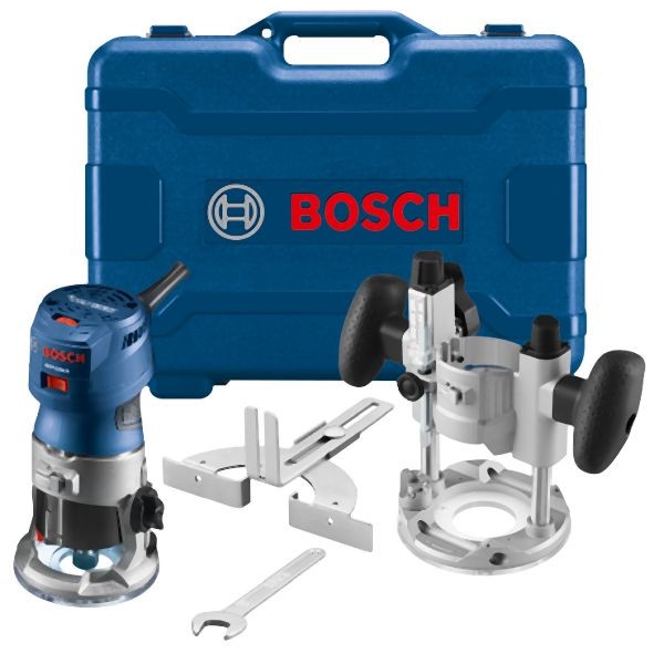 Bosch 1.25 HP (Max) Palm Router Combo Kit, 0601628111