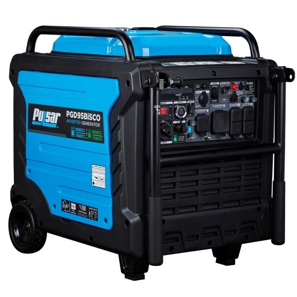 Pulsar Dual Fuel Inverter Generator Peak 9500W rated 7600W with CO Alert, PGD95BiSCO