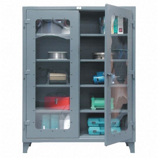 Strong Hold Heavy Duty Storage Cabinet, Dark Gray, 78 in H X 36 in W X 24 in D, Assembled, 36-LD-244-SR
