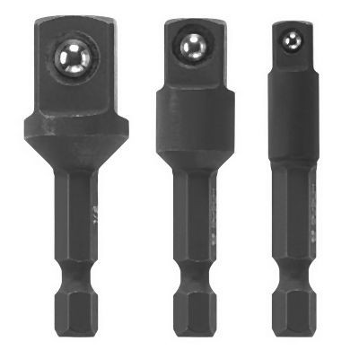 Bosch 3pc. 1/4 Inches Hex Socket Adapter Set, 2610058800