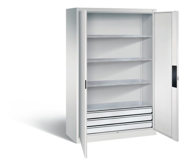CP Furniture Large capacity tool cabinet for heavy loads, Shelves 4 above, H 1950 x W 1200 x D 500, 8931-523