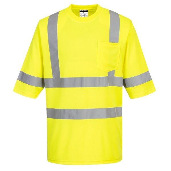 Portwest Dayton Class 3 T-Shirt, Yellow, 4XL, S393YER4XL