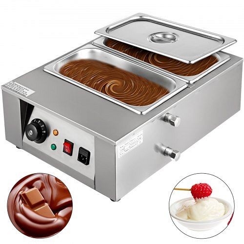 VEVOR 8kg Electric Water Heating Chocolate Melter Melting Machine with 2 Melting Pot, C2002-2QKLRHL0001V1