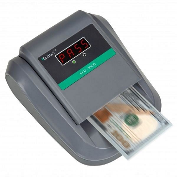 Kolibri 4-Way Orientation Portable Fake Currency Reader/Detector with Ultraviolet, Magnetic and Infrared Counterfeit Detection, KCD-1000