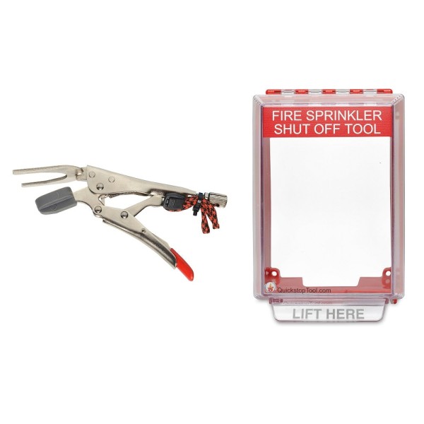 Quickstop Tools Commercial Fire Sprinkler Tool + Wall Mount Case, QTC