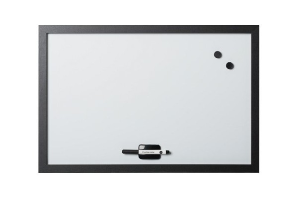 MasterVision Magnetic Dry-Erase Board, Color: Black, MM040011619