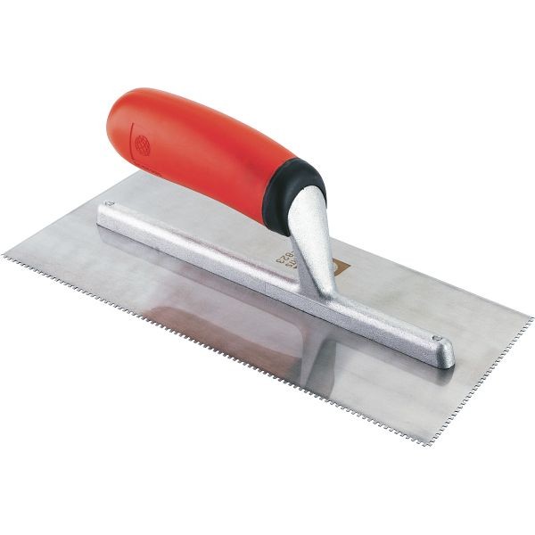 Roberts Comfort Grip Trowel, 1/16" x 1/16" x 1/16" Square-Notch, 10° blade angle, 12 Pieces, 10-823