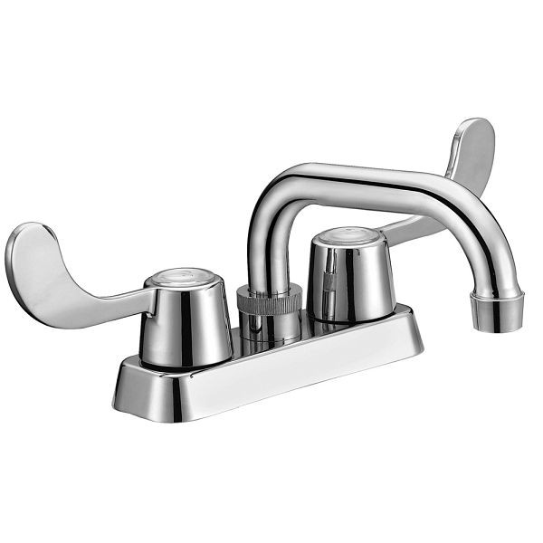 Jones Stephens Chrome Plated Two Handle Handicap Laundry Tray Faucet, 1836050