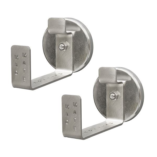 Mag-Mate Hose Cord Hook/Holder Magnet, Stainless Steel holder, additional end retaining hook, 45 Lb Hold, 2 Pack, MX2750HC1PK02