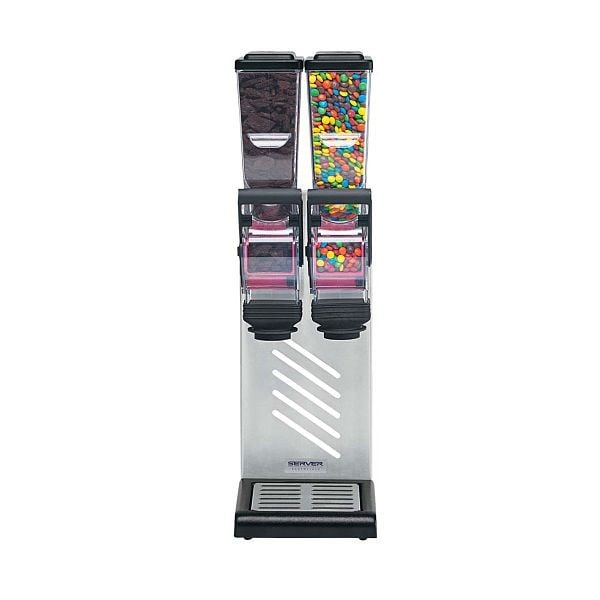 Server SlimLine Dry Food & Candy Dispenser, Double 1.4 L Countertop, 89269