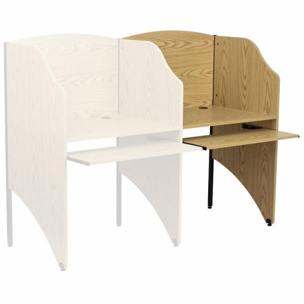 Flash Furniture Jordan Add-On Study Carrel in Oak Finish, MT-M6202-OAK-ADD-GG