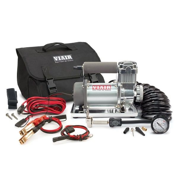 VIAIR 300P SXS Portable Compressor Kit with battery tender and compressor tie down (12V, 33% Duty, 150 PSI), CE., 30032