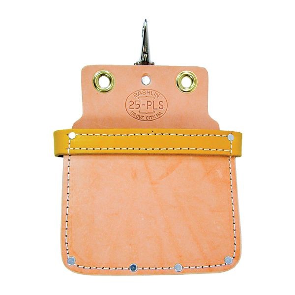 Bashlin All Leather Bolt and Nut Bag with Reinforced Top, 25PLS