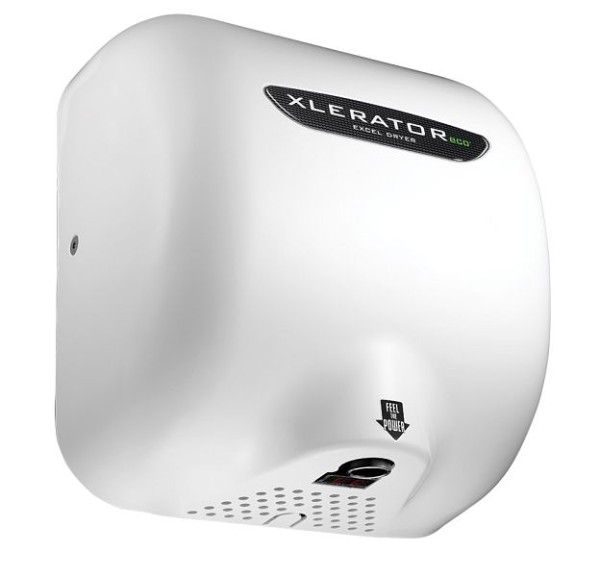 Excel XLERATOReco® Hand Dryer White Thermoset Resin (BMC), XL-BW-ECO-1.1N-XXX