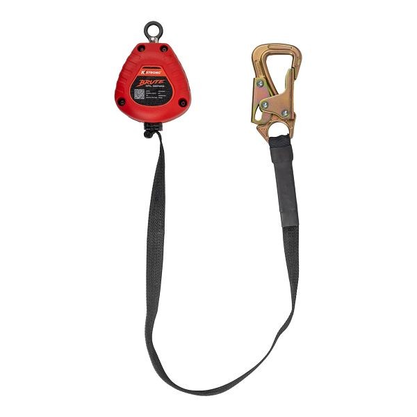KStrong BRUTE 9 ft. Tie-back SRL with Hi-Abrasion Resistant Webbing, tie-back hook and dorsal connector (ANSI), UFS359506