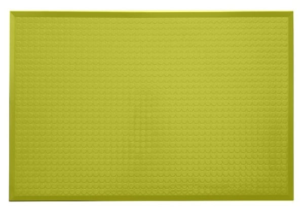 Ergomat Infinity Smooth Yellow Anti-Fatigue Mat - 2'x2', INS0202-Y