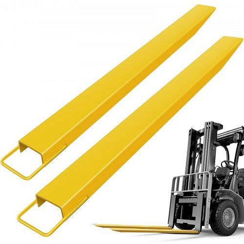 VEVOR 72" Steel Pallet Fork Extensions Forklift Lift Truck Slide On Clamp Fx 72" 4.5", HCTEX724JC0000001V0