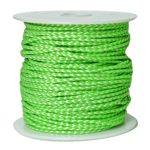 Jameson Poly/Dyneema Green/White Throw Line 180', 2.5 mm, 12-Pack, TL-PD-25180