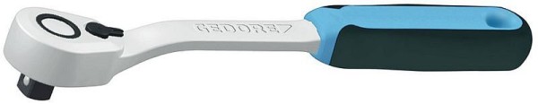 GEDORE Reversible ratchet, for 1/2", 12.5 mm drive, Offset handle, 6° reverse angle, 2C grip, 1993 U-20 G, 2746786