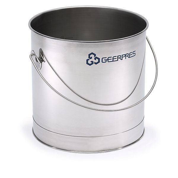 Geerpres Stainless Steel Round Buckets, No Casters, 2220
