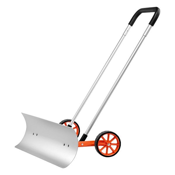 VEVOR Snow Shovel with Wheels, 30 inch Snow Shovel for Driveway, XCGTC30INCH18FGIMV0
