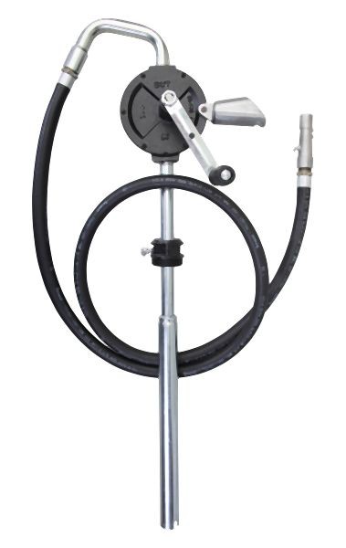 Groz Industrial Rotary Fuel Pump, with Steel Discharge Spout and 8' Discharge Hose, 44081