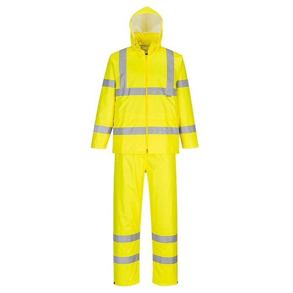 Portwest Hi-Vis Packaway Rainsuit, Yellow, 4XL, H448YER4XL