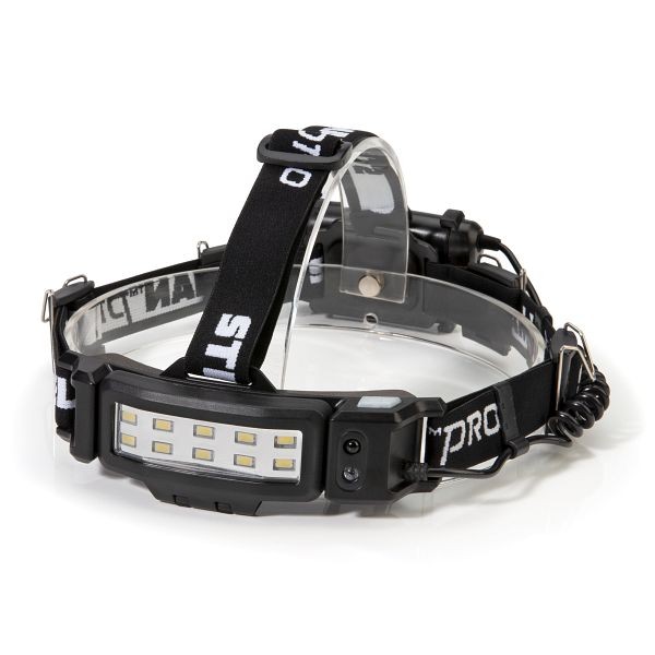 STEELMAN PRO Slim Profile LED 250-Lumen Motion Activated Headlamp with Rear Red Blinker, battery powered, 79052