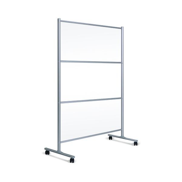 MasterVision GLASS MOBILE PANEL BARRIER, Size: 48''x60'', DSP123046