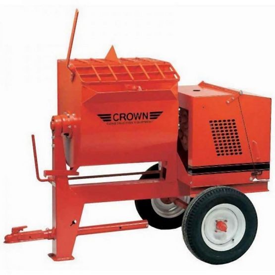Crown Mortar Mixer 8 cu ft Spiral Blade with 8 HP Honda, 8S-GH8S, 609975