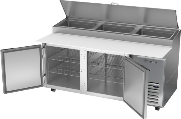 Beverage-Air Deli/Pizza Prep Table with Two Doors, Exterior Dimensions: WxDxH: 72" x 37" x 53 1/2", DP72HC