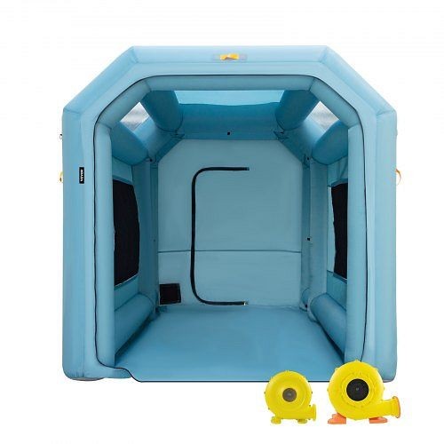 VEVOR Inflatable Spray Booth Car Paint Tent 13x8x8.2ft Filter System 2 Blowers, CQZPNJB4M110VZ8LMV1