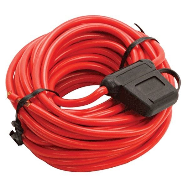 VIAIR 20 Ft. Freeze Resistant 12 Gauge Wire with 30 & 40 Amp Fuse with Inline Fuse Holder, 92912