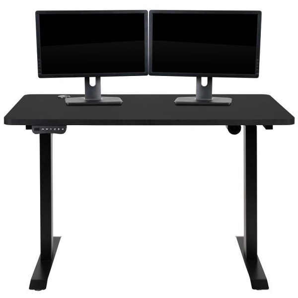 Flash Furniture Tanner Electric Height Adjustable Standing Desk - Table Top 48" Wide - 24" Deep (Black), NAN-TG-2046-BK-GG
