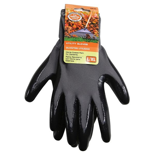 Jones Stephens Polyester Nitrile Dipped Palm Work Gloves, 12 Pairs, G50225