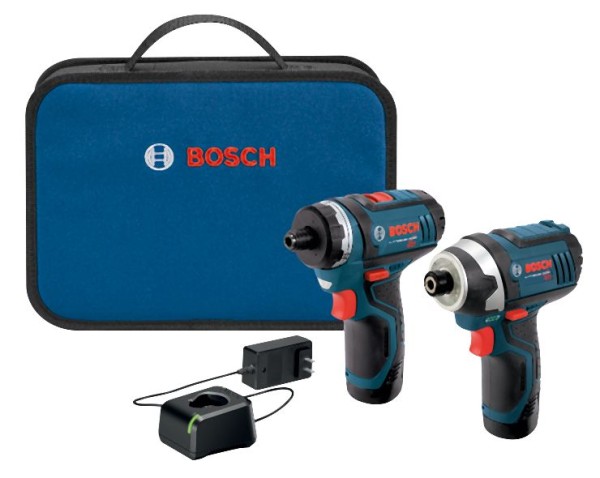 Bosch 12V Max 2-Tool Combo Kit with Two-Speed Pocket Driver, Impact Driver and (2) 2.0 Ah Batteries, 0601992Y14